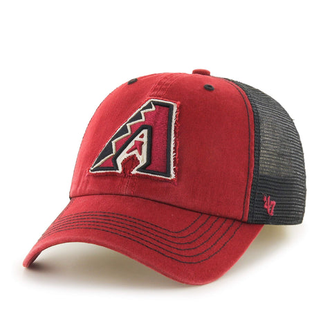 Arizona Diamondbacks 47 Brand Red Taylor Closer with Black Mesh Flexfit Hat Cap - Sporting Up