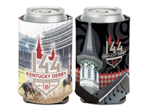 Achetez 2018 Kentucky Derby 144 Churchill Downs Refroidisseur de canette de boisson en néoprène à 2 faces - Sporting Up