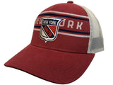 New York Rangers Adidas Red CCM Vintage Mesh Structured Snapback Hat Cap - Sporting Up