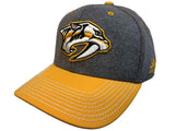 Nashville Predators Adidas Two-Tone Gray Yellow Structured Snapback Hat Cap - Sporting Up