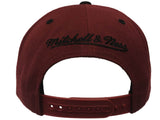 Cleveland Cavaliers Mitchell & Ness Red Wine & Black Snapback Flat Bill Hat Cap - Sporting Up