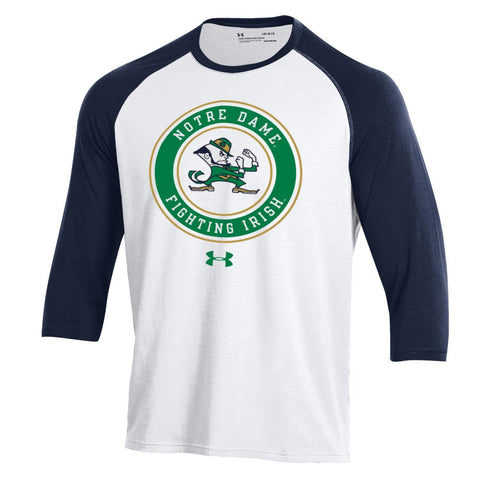 Notre Dame kämpft gegen Iren unter Armour Loose Heatgear Baseball-T-Shirt – sportlich