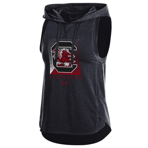 Shop South Carolina Gamecocks Under Armour WOMEN'S Sleeveless Hoodie Pullover - Sporting Up