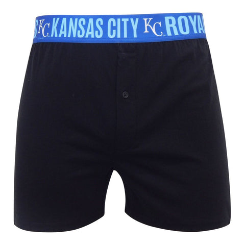 Kansas City Royals Concepts tragen schwarze „Title“-Boxershorts aus dehnbarem Strick – sportlich