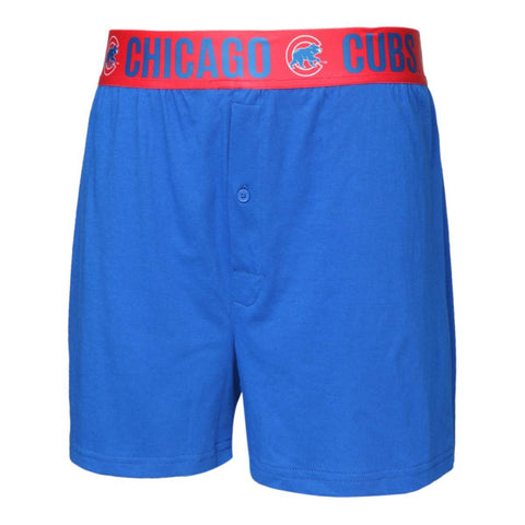 Achetez les boxers en tricot extensible "title" bleu et rouge Concepts des Chicago Cubs - Sporting Up