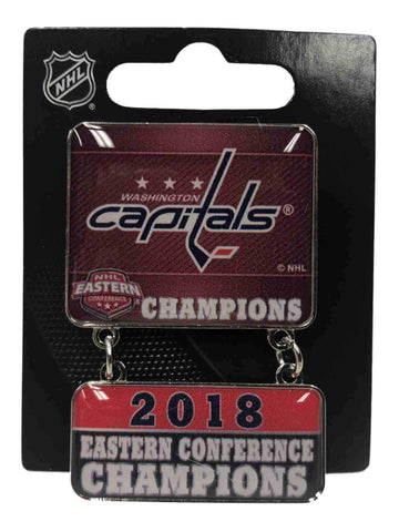Kaufen Sie die baumelnde Anstecknadel „Washington Capitals 2018 NHL Eastern Conference Champions“ – sportlich