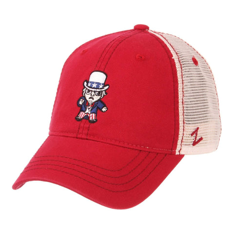 USA Uncle Sam Tokyodachi Fourth of July Zephyr Red Mesh Snapback Slouch Hat Cap - Sporting Up