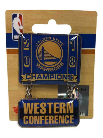 Golden State Warriors 2018  Western Conference Champions Aminco Dangler Pin - Sporting Up
