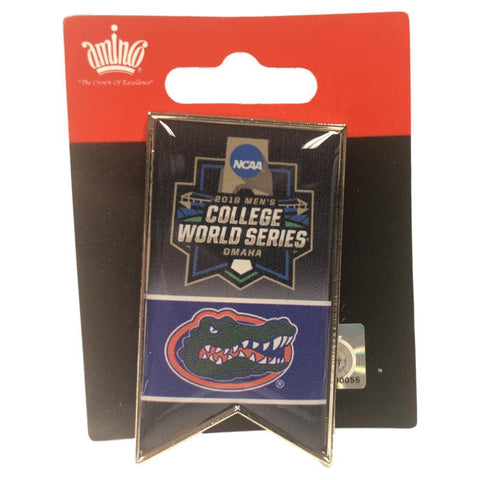 Shoppen Sie die Banner-Anstecknadel „Florida Gators 2018 NCAA College World Series CWS Aminco“ – sportlich