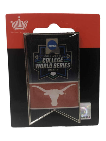 Shop Texas Longhorns 2018 NCAA College World Series CWS Aminco Banner Lapel Pin - Sporting Up