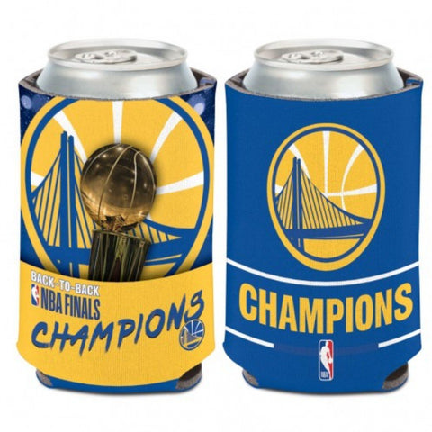Shop Golden State Warriors 2018  Finals Champions Trophy Team Colors Can Cooler - Sporting Up