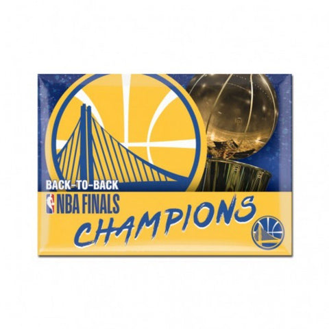 Shop Golden State Warriors 2018 NBA Finals Champions Back to Back Refrigerator Magnet - Sporting Up