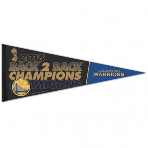 Shop Golden State Warriors 2018 NBA Finals Champions Back to Back Premium Pennant - Sporting Up