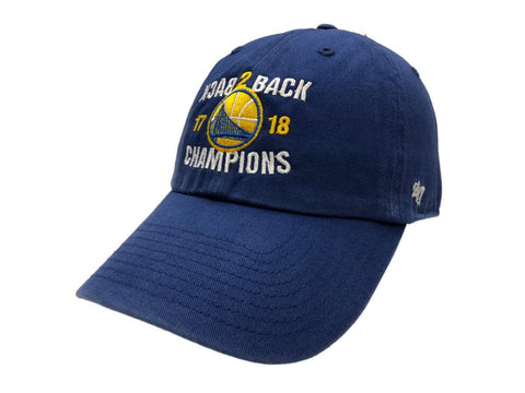 Shop Golden State Warriors 2018  "Back 2 Back" Champions Clean Up Adj. Hat Cap - Sporting Up