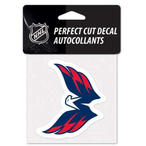 Compre calcomanía de corte perfecto con los colores del equipo WinCraft de la NHL de los Washington Capitals (4 x 4 pulgadas) - Sporting Up