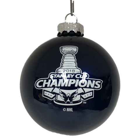 Shop Washington Capitals 2018 Stanley Cup Champions Glass Ball Christmas Ornament - Sporting Up