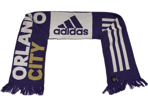 Orlando City SC MLS Adidas Team Colors Écharpe en tricot acrylique avec pompons - Sporting Up