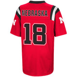 Nebraska Cornhuskers Colosseum YOUTH Boy's Red Berringer #18 Football Jersey - Sporting Up