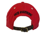 Gorra holgada con hebilla ajustable de tripulación roja de la marca retro de los raiders rojos de Texas tech - sporting up