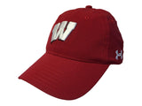 Wisconsin Badgers Under Armour Flawless Red Airvent Coolswitch Sideline Hat Cap - Sporting Up