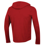 Wisconsin Badgers Under Armour Red 1/4 Zip Loose Sideline Waffle Hoodie Pullover - Sporting Up
