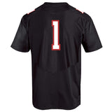 Texas Tech Red Raiders Under Armour Black #1 Sideline Replica Football Jersey - Sporting Up