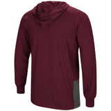 Mississippi State Bulldogs Colosseum Maroon LS Hooded T-Shirt - Sporting Up