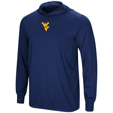 Camiseta con capucha West Virginia Mountaineers Colosseum Navy ls - sporting up