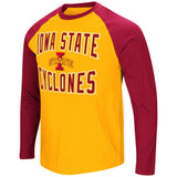 Camiseta raglán ls estilo "cajún" del coliseo de ciclones del estado de Iowa - deportivo