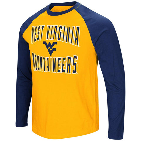 Camiseta raglán ls estilo "cajún" del coliseo de los montañeros de Virginia Occidental - sporting up