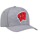 Wisconsin Badgers TOW Gray "Hyper" Memory Fit Hat Cap - Sporting Up