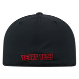 Texas Tech Red Raiders TOW Black "Dazed" Structured Flexfit Hat Cap - Sporting Up