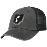 Cincinnati Bearcats TOW Black "Land" Mesh Adj. Relax Hat Cap - Sporting Up