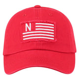 Nebraska Cornhuskers TOW Red "Flag 4" Crew Adj. Relax Hat Cap - Sporting Up
