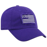 TCU Horned Frogs TOW Purple "Flag 4" Crew Adj. Relax Hat Cap - Sporting Up