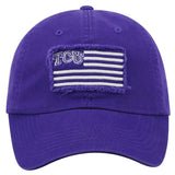 TCU Horned Frogs TOW Purple "Flag 4" Crew Adj. Relax Hat Cap - Sporting Up