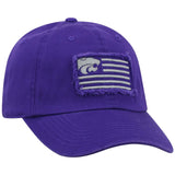 Kansas State Wildcats TOW Purple "Flag 4" Crew Adj. Relax Hat Cap - Sporting Up