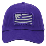 Les Wildcats de l'État du Kansas remorquent l'équipage violet "drapeau 4" adj. casquette relax - faire du sport