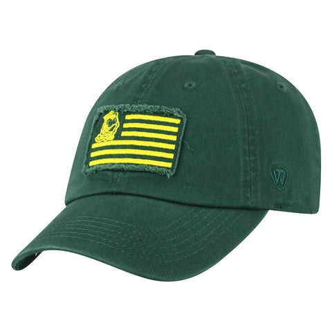 Shop Oregon Ducks TOW Dark Green "Flag 4" Crew Adj. Relax Hat Cap - Sporting Up