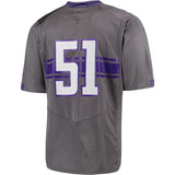 Northwestern Wildcats Under Armour Gray #51 Sideline Replica Football Jersey - Sporting Up