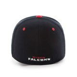Atlanta Falcons 47 Brand Black Red Contender strukturierte Stretch-Fit-Mütze – sportlich
