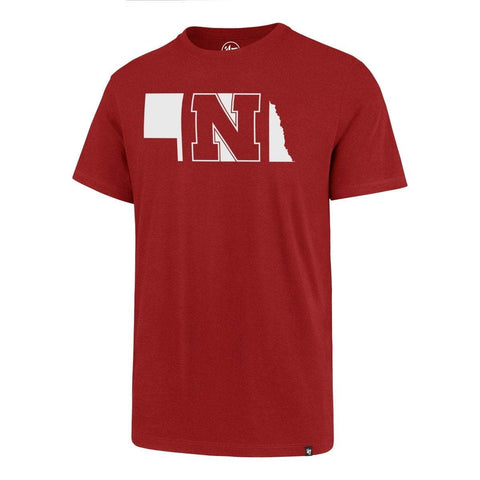 Nebraska cornhuskers 47 märkes röd regional superrival t-shirt - sportig