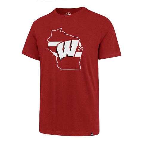 Wisconsin badgers 47 märke röd regional superrival t-shirt - sportig upp