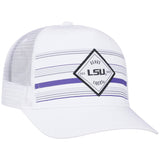LSU Tigers TOW White "36th Ave" Mesh Adj. Snapback Hat Cap - Sporting Up