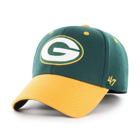 Shop Green Bay Packers 47 Brand Two-Tone Contender Stretch Fit Hat Cap - Sporting Up