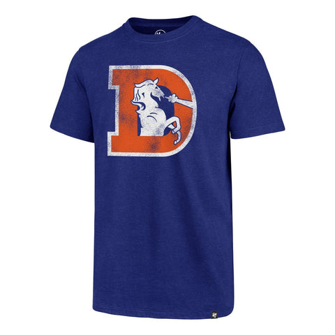 Achetez le t-shirt du club de retour de l'héritage bleu royal de la marque Denver Broncos 47 - Sporting Up