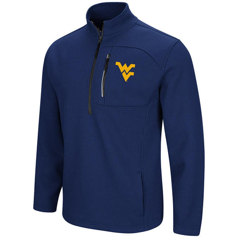 West virginia mountaineers colisseum townie chaqueta tipo jersey con cremallera de 1/2 - sporting up