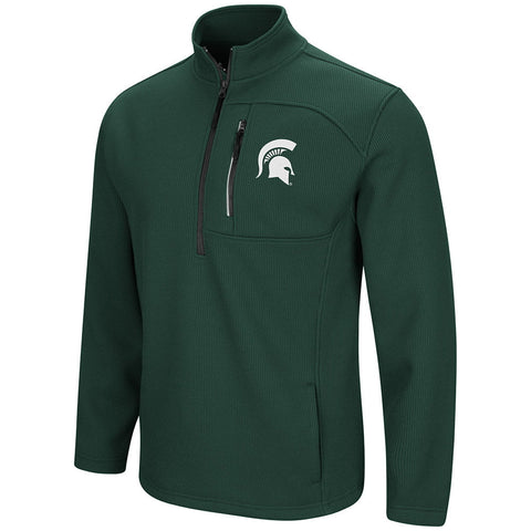 Michigan state spartans colisseum townie 1/2 chaqueta de jersey con cremallera - sporting up