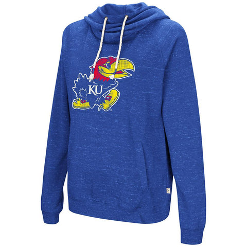 Shop Kansas Jayhawks Colosseum WOMEN'S Blue Ultra Soft Hoodie Sweatshirt - Sporting Up