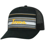 Iowa Hawkeyes TOW Black "2Iron" Structured Mesh Adj. Hat Cap - Sporting Up